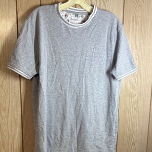 Denim & Flower Light Gray Short Sleeve Tee
